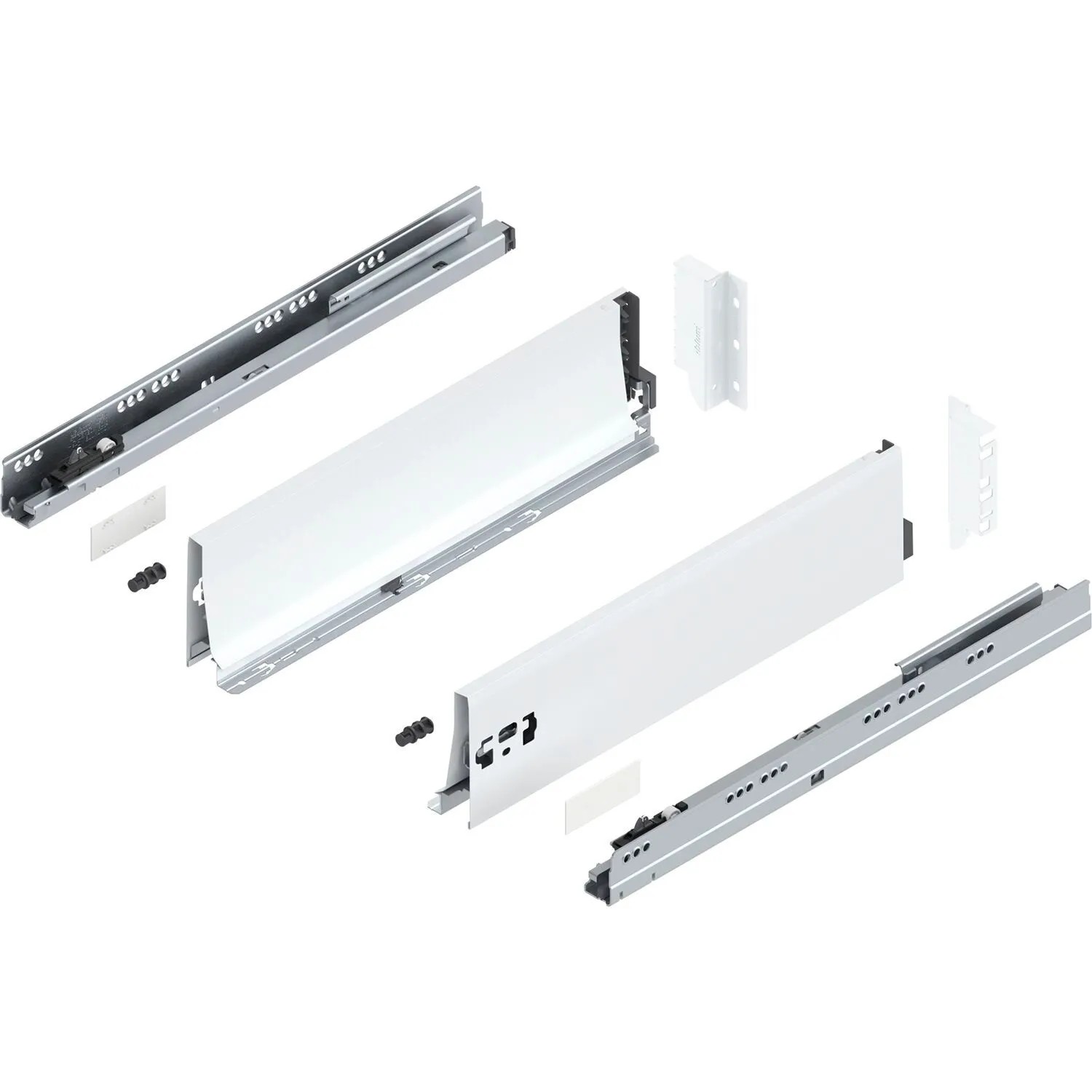 Blum Tandembox antaro K Vollauszug Blumotion 450 mm 30 kg Seidenweiß 1 Paar