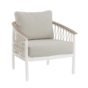 Bizzotto Sessel Fenix Vapor mit Kissen, ideal für den Garten.