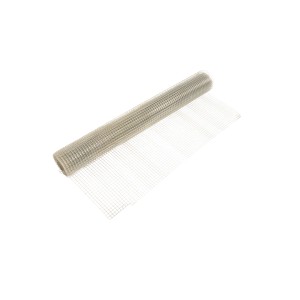 Aufgerolltes, verzinktes Volierengitter mit 19 mm Maschenweite, 5 m x 1 m.