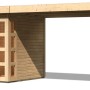 Karibu Holz-Gartenhaus Sölve mit Flachdach, unbehandelt, 238x213 cm. Gartenhaus mit Anbau und Doppeltür.