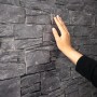 Egger DecoWall Narva Schiefer: Wandpaneel mit authentischer Schieferoptik und fühlbarer Struktur.