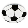 Brilo Fußball Deckenleuchte mit Fußballmuster und neutralweißem Licht.