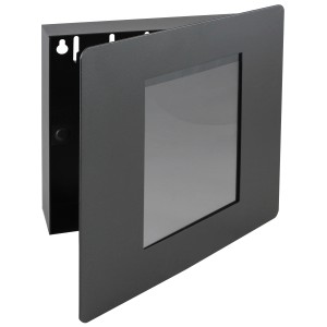 HMF 1050 Schlüsselkasten Fotorahmen 5 Haken 22 x 20 x 5 cm Schwarz