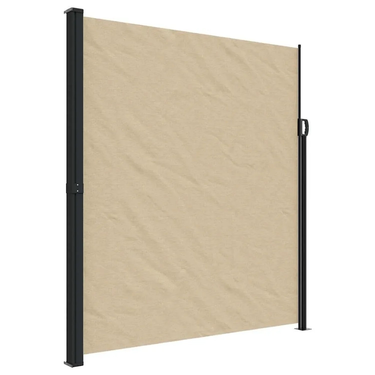 vidaXL Seitenmarkise Ausziehbar Beige 220x500 cm 4004480