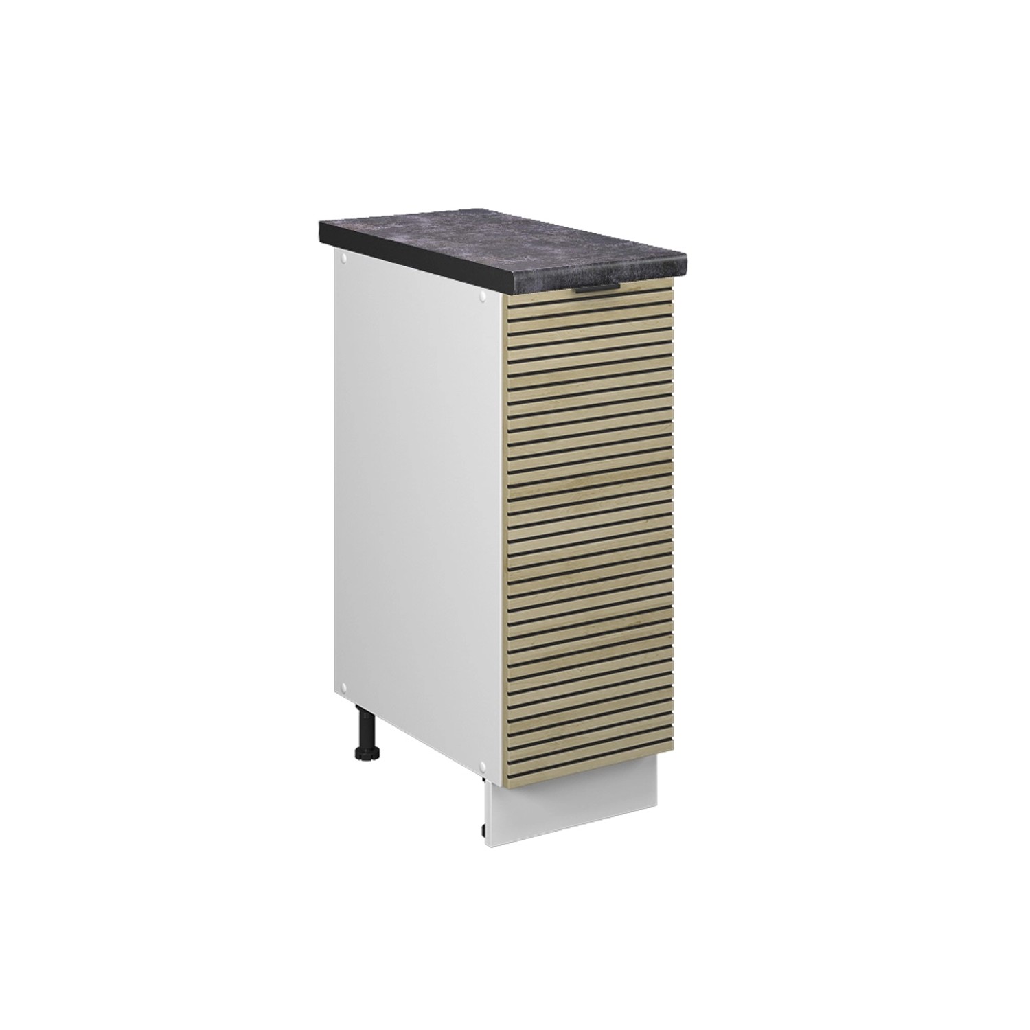 Vicco Apothekerschrank Fame-Line Eiche Paneel 30 cm AP Anthrazit mit Weiß K günstig online kaufen