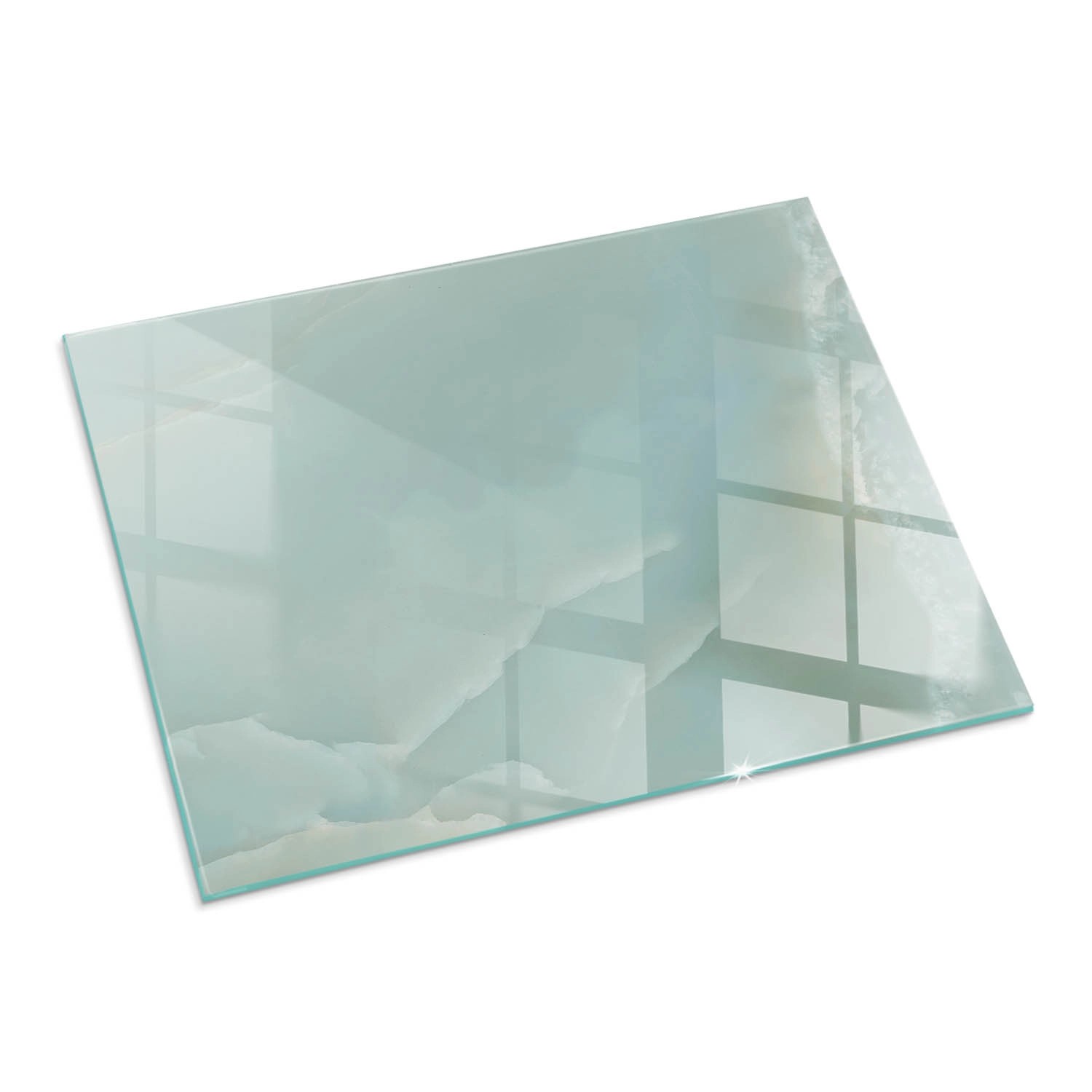 Tulup Glasplatte für Kamin Zartes Marmormuster Vorlegeplatte für Kaminöfen günstig online kaufen