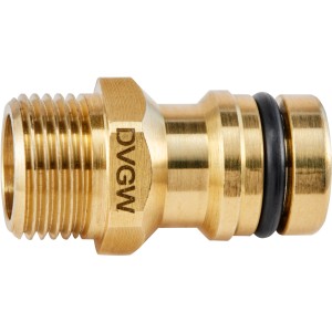 Geka plus-Gerätestecker Trinkwasser 19 mm (3/4), Messing, für Anschlüsse & Kupplungen.