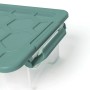 Detailaufnahme: Rotho Box Evo Safe 11 l in Mistletoe Green, Aufbewahrungsbox mit Deckel und Griff.