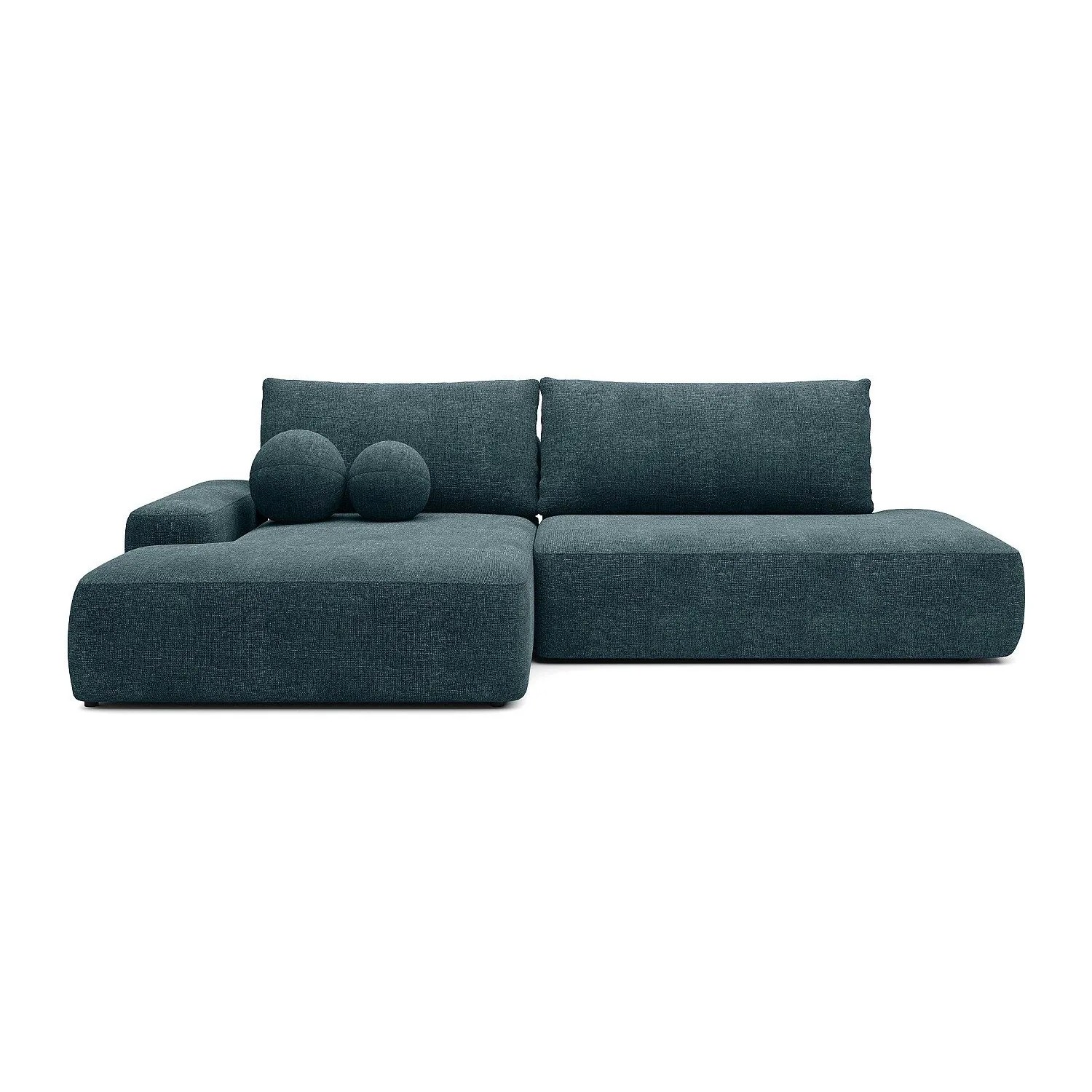 Vente-unique Schlafsofa Daviso Blau 276 cm