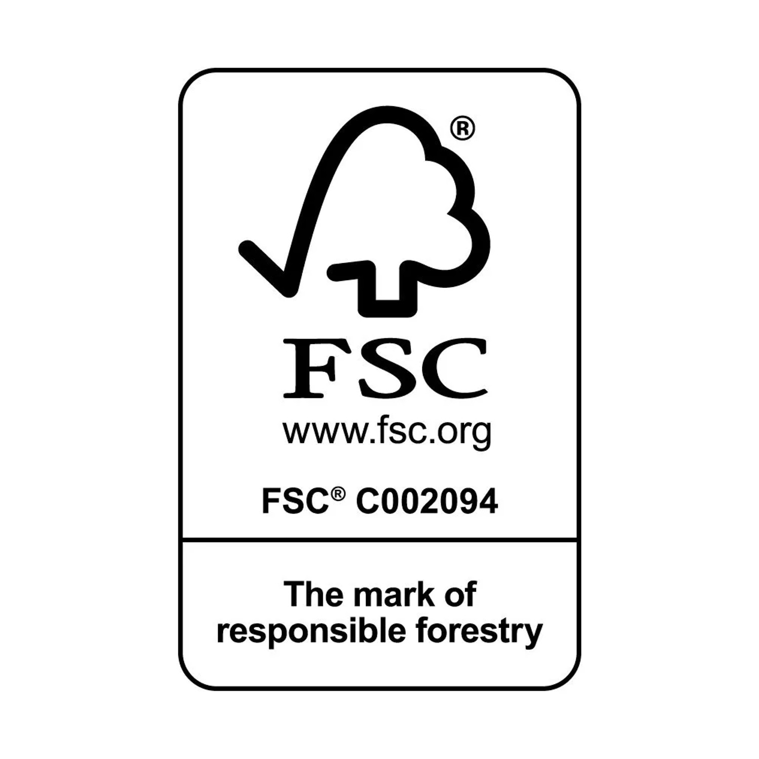 FSC-Siegel für den Gardena cs-Rollsammler: Holz aus verantwortungsvoller Forstwirtschaft.