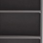 Held Möbel Hochschrank Salerno, 40 cm, matt Grau-Graphitgrau, mit Einlegeböden.