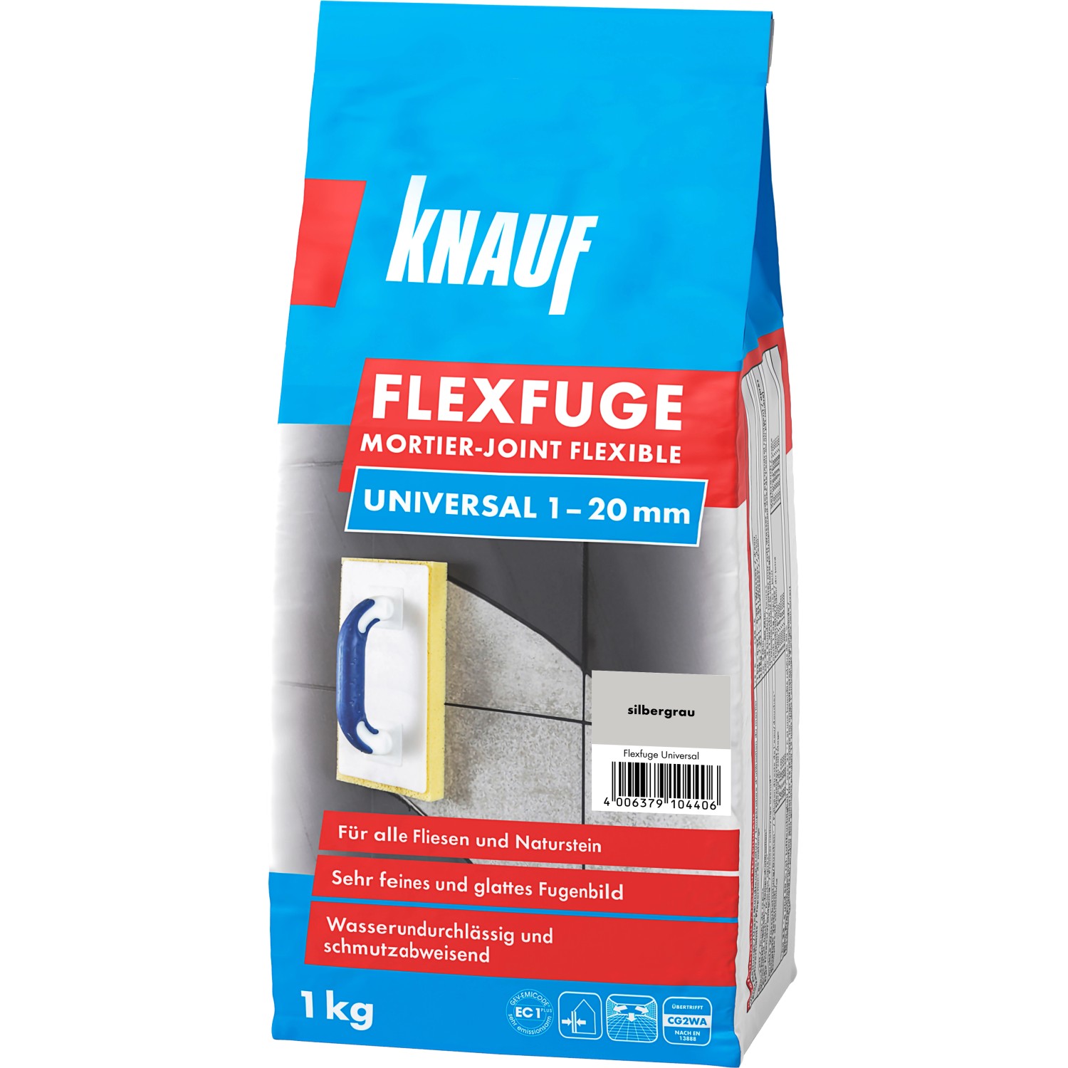 Knauf Flexfuge Universal Silbergrau 1 kg günstig online kaufen