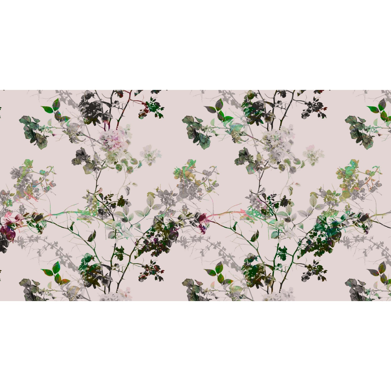 Fototapete Blumen Äste Rosa Creme 5,00 m x 2,70 m FSC® günstig online kaufen