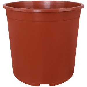 Geli Containertopf, ca. Ø 30 cm, 14 l, aus Kunststoff in Terrakotta für Innen- und Außen.