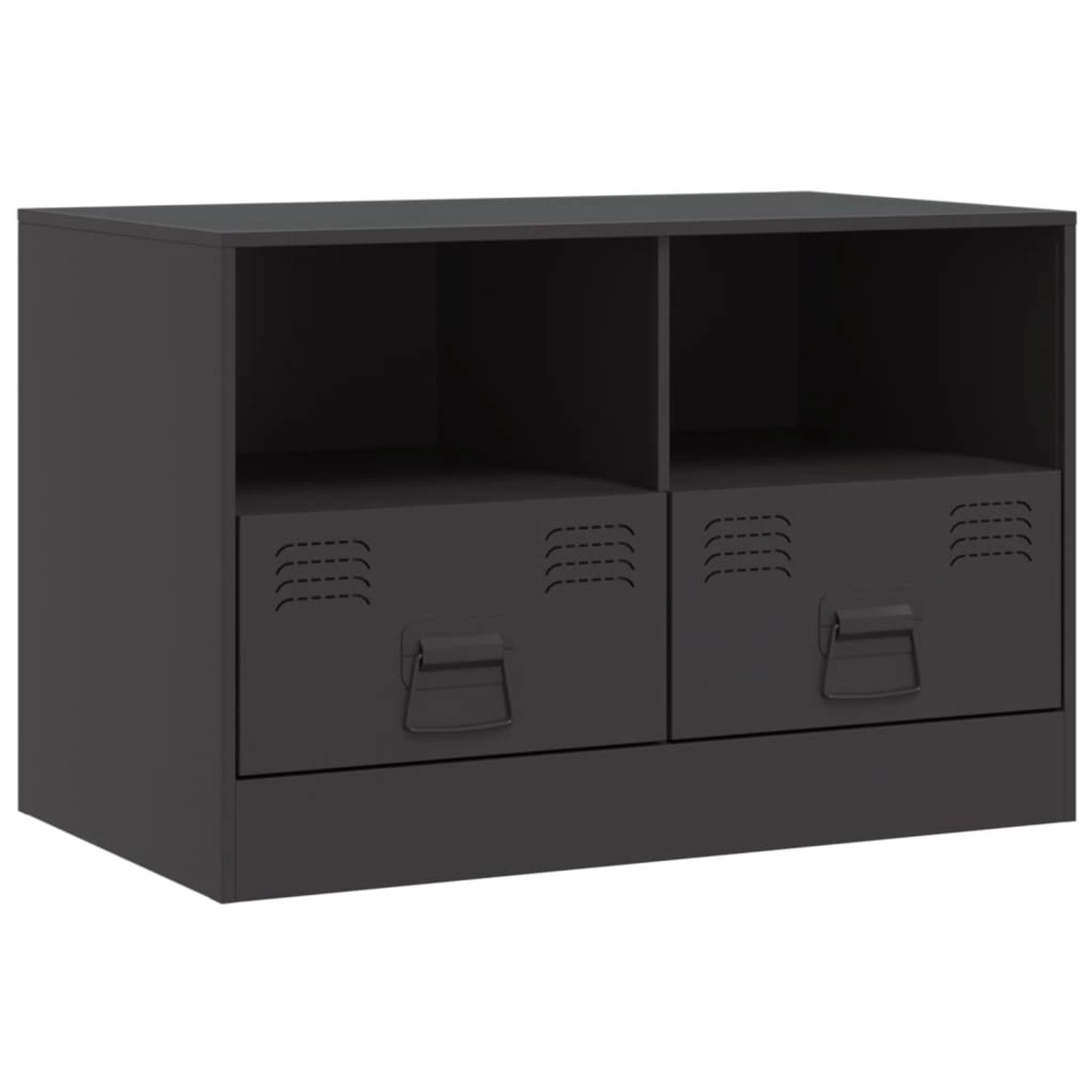 vidaXL TV-Schrank TV-Schrank Schwarz 67x39x44 cm Stahl (1-St) günstig online kaufen