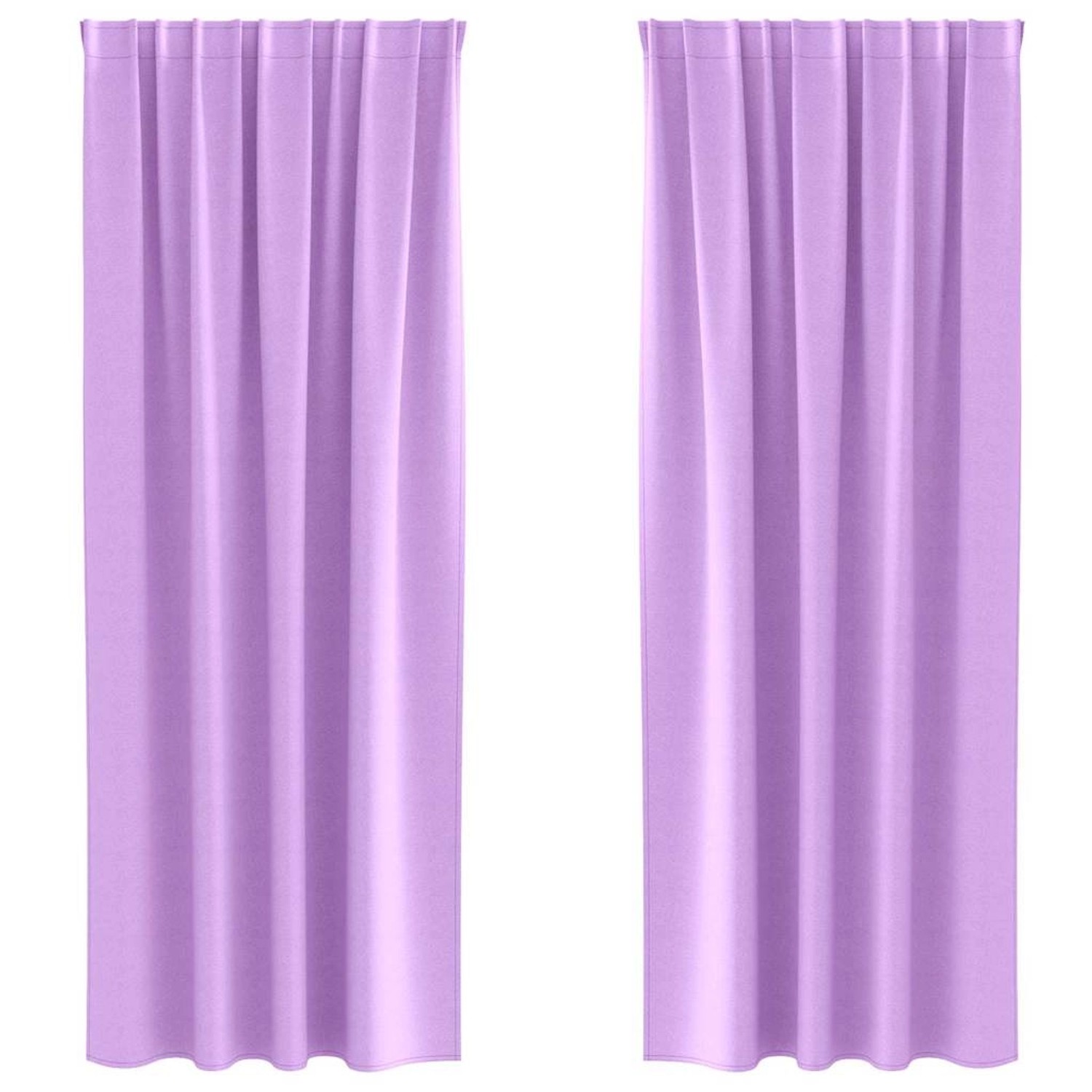 vidaXL Verdunkelungs-Vorhänge mit Ringen Lila Polyester 4107491 günstig online kaufen