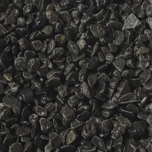 Schwarzer Nuber Zierkies Natur, 3-5 mm, ideal für Aquarien.