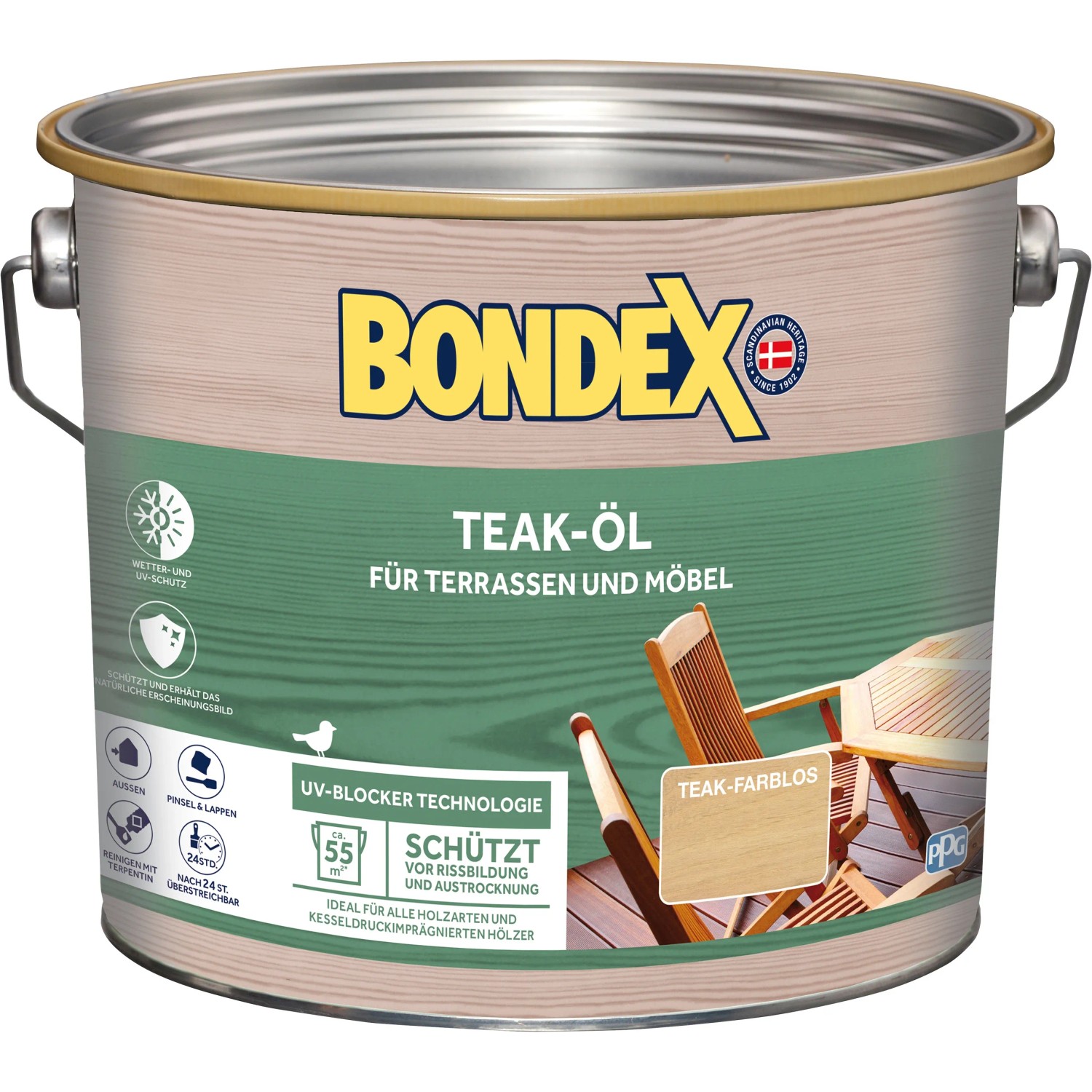 Bondex Teak-Öl Transparent 2,5 l