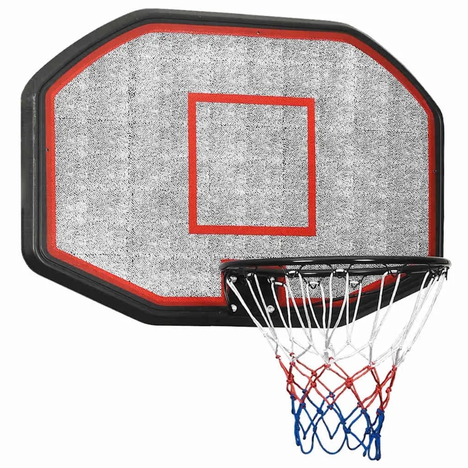 vidaXL Basketballkorb Schwarz 109x71x3 cm Polyethylen 93665
