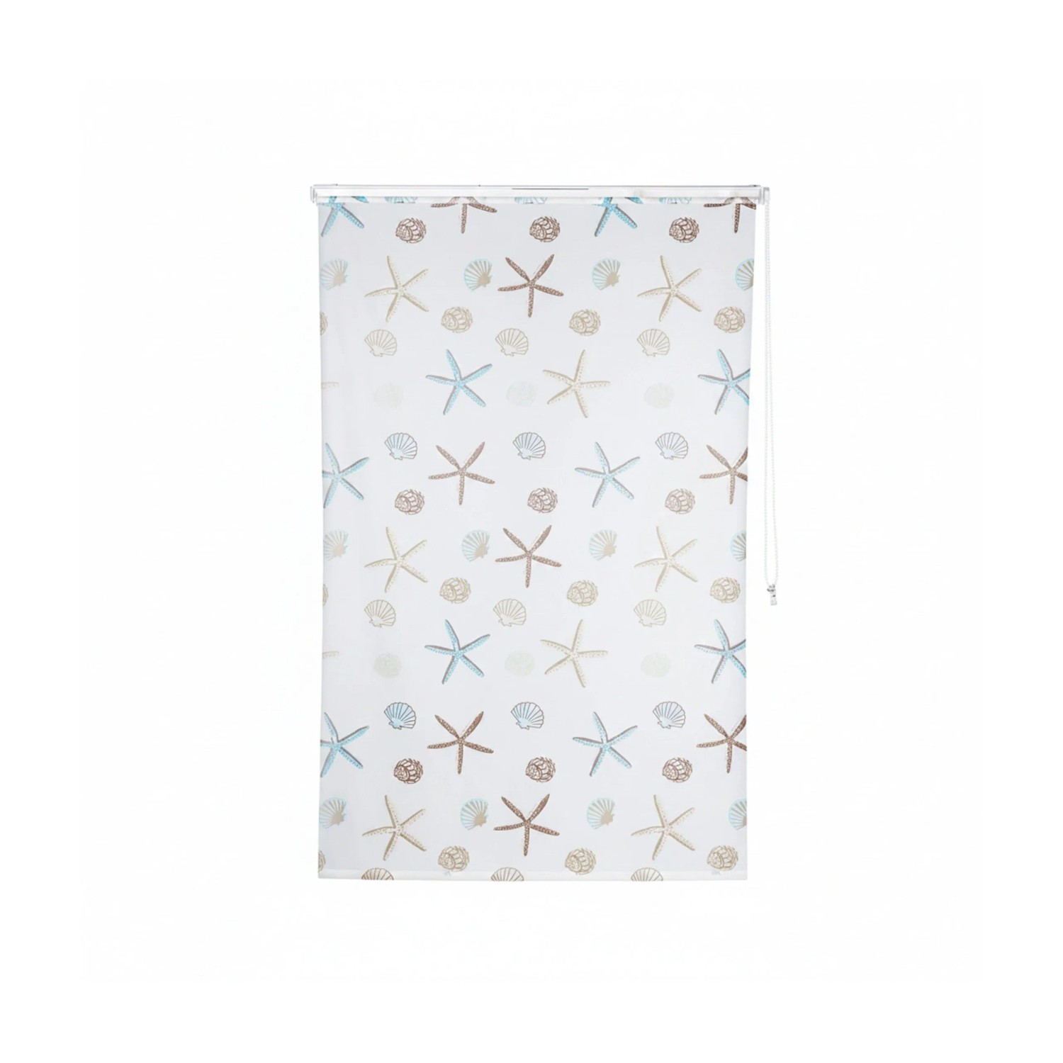 Relaxdays Duschrollo Kunststoff Aluminium Semitransparent Bedruckt Wasserabweisend Schnelltrocknend 140 cm x 240 cm 1,0 kg