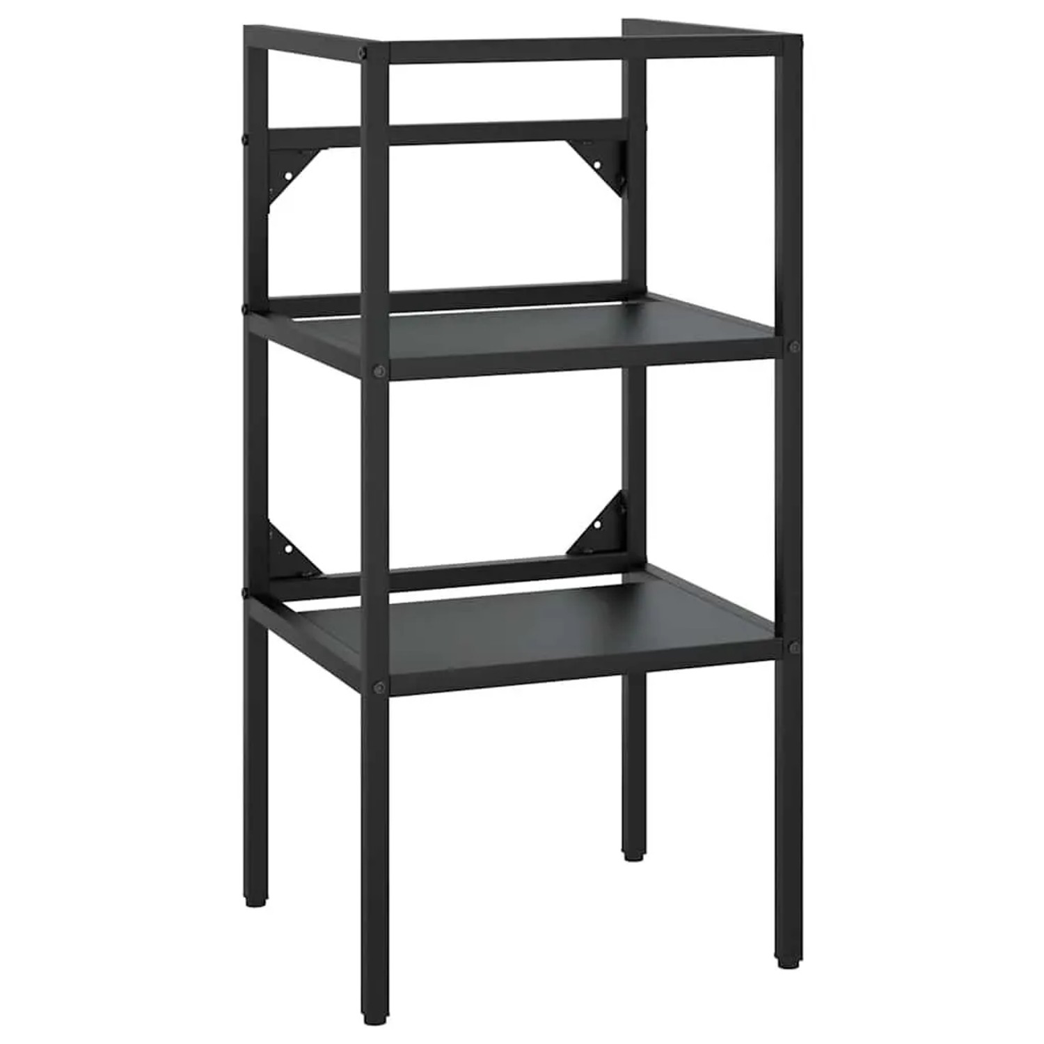 vidaXL Badezimmer Waschtischgestell Schwarz 40x38x83 cm Eisen 338487