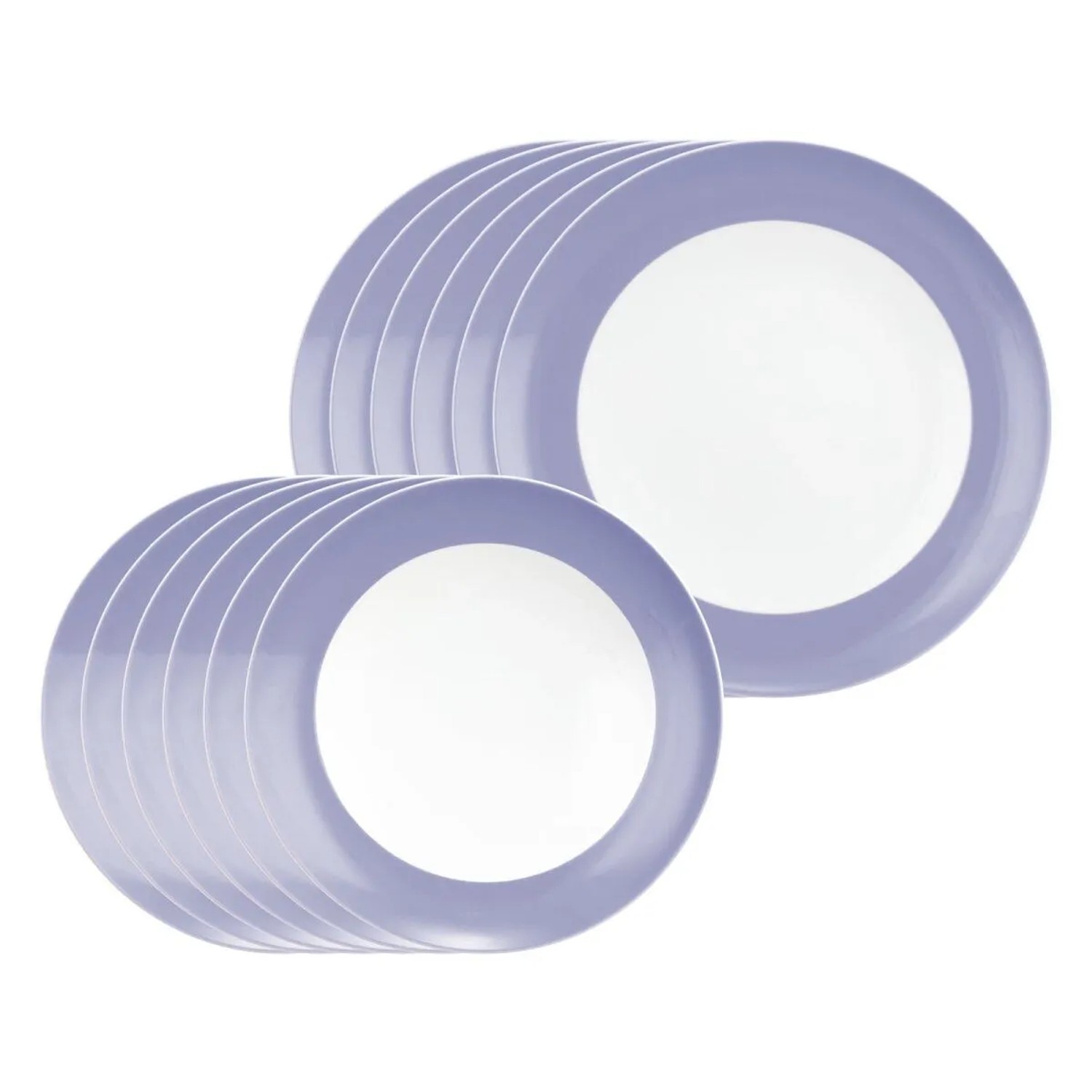 Seltmann Weiden Liberty Pure Colors Tafelservice 12-teilig Grape Purple