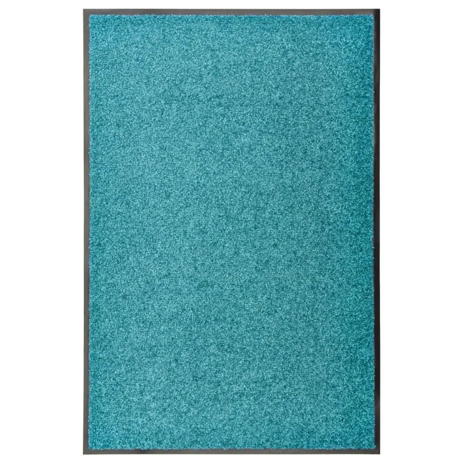 vidaXL Fußmatte Waschbar Cyan 60x90 cm 323458