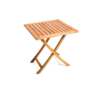 Merxx Cordoba Klapptisch, Teil des 3-tlg. Gartenmöbel-Sets, Eukalyptusholz, 70x70 cm.