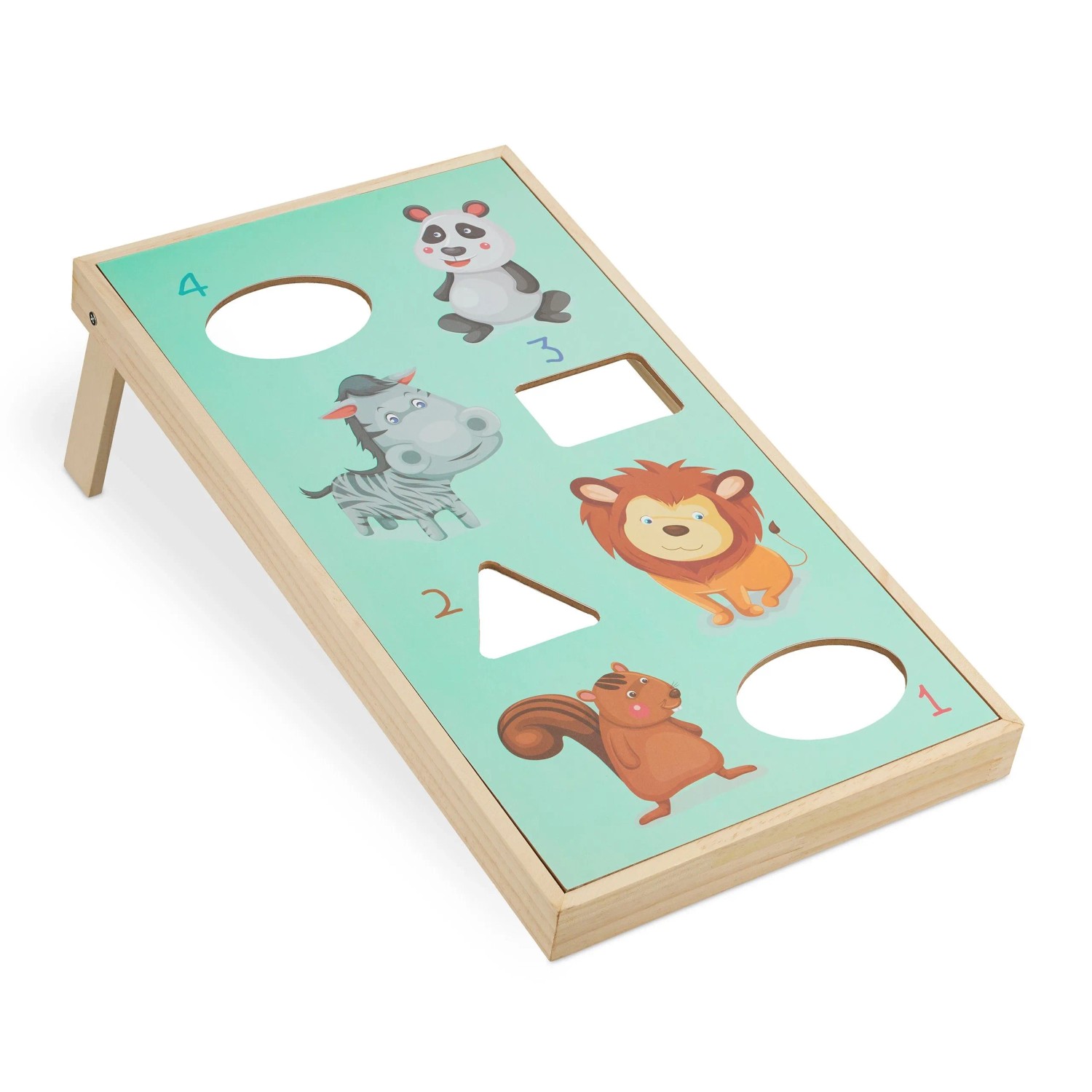 Relaxdays Cornhole Wurfspiel MDF Polyester Sand Mehrfarbig 18 cm x 29 cm x 58 cm 1,1 kg