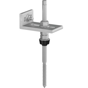 Solar Winkeladapter Pro zur Befestigung von Solarprofilen an z.B. Stockschrauben.