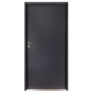 Pordo Stahl-Nebeneingangstür G1, anthrazit, 98x198 cm, Anschlag links. Robuste Tür für Nebengebäude und Garage.