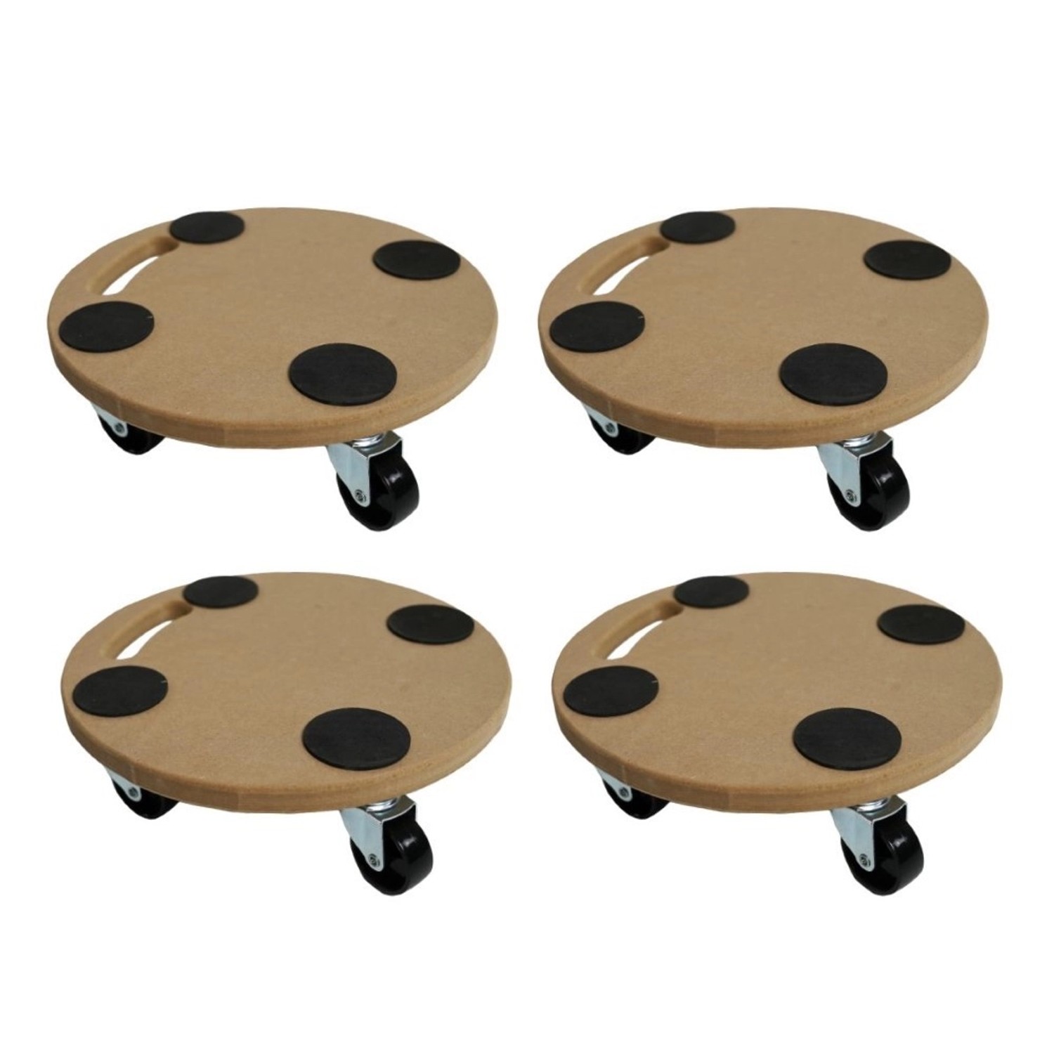PROREGAL MegaDeal 4x Transportroller 4 Rollen Rund HxBxT 11x30x30 cm Tragla günstig online kaufen
