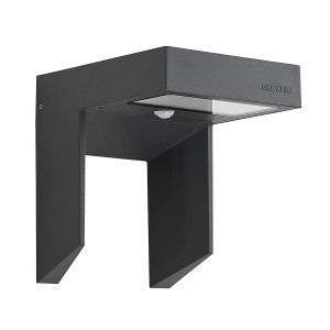 Arcchio LED Wandleuchte Außen Dynorma 9616209 mit Bewegungsmelder Spritzwassergeschützt Design Modern in Schwarz aus Aluminium 1-flammig