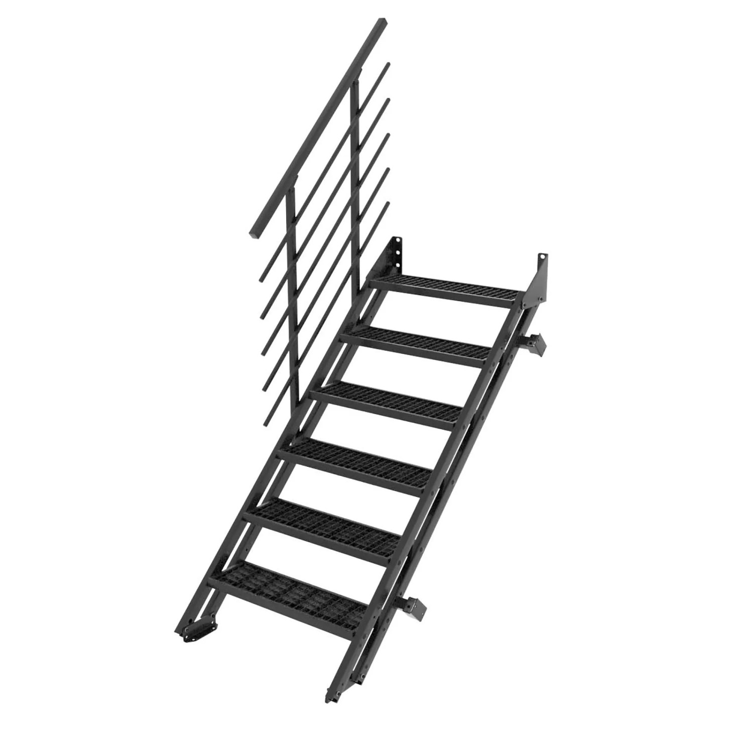 Minka Raumspartreppe Flex Grid Schwarz 6 Stufen