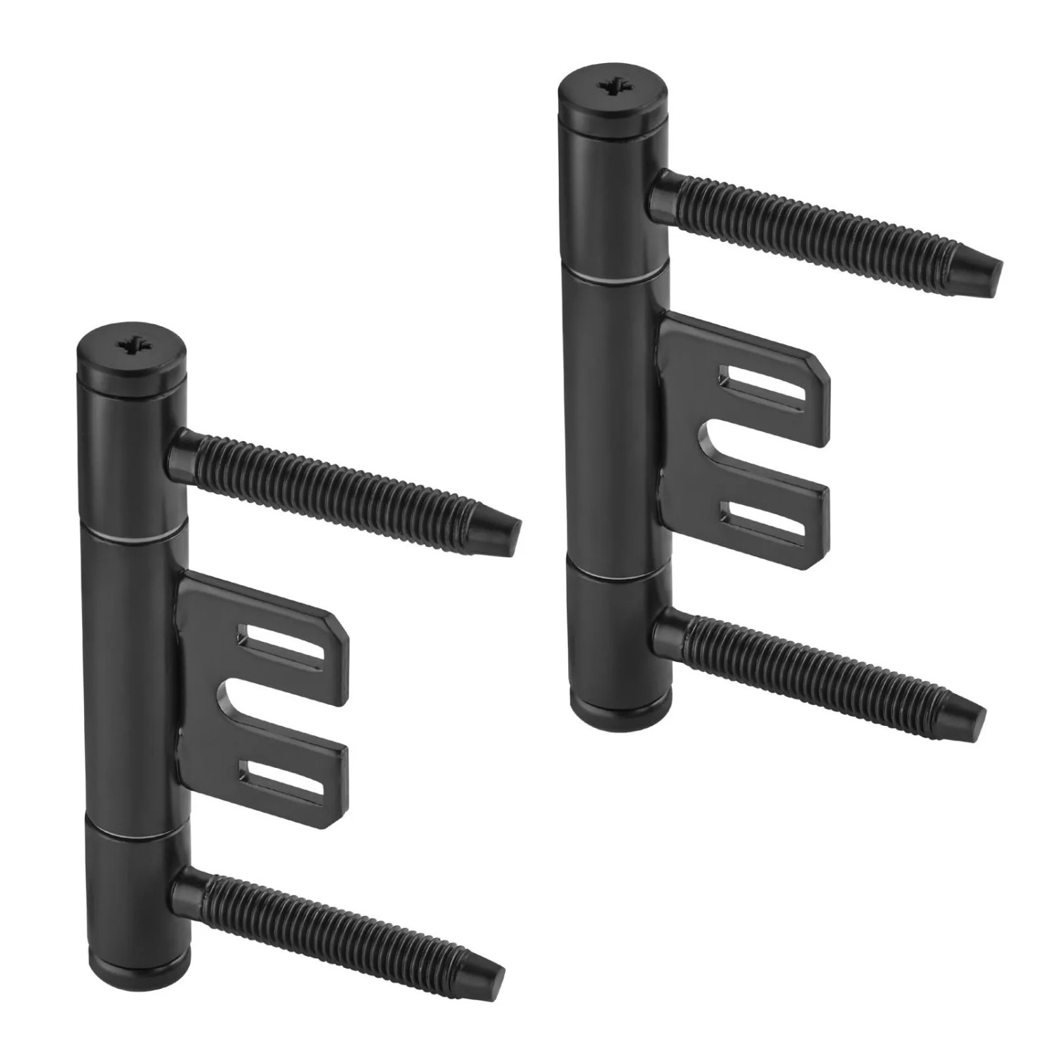 SOTECH 1 Paar Türbänder 3-Teilig Ø15 mm Stahl Schwarz Pulverbeschichtet für Stahlzargen