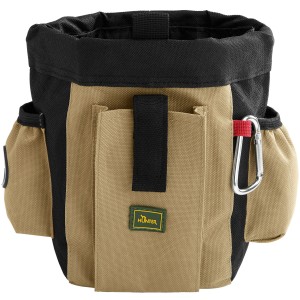 Hunter Gürteltasche Bugrino Profi, schwarz-beige, für Hundesnacks und Zubehör.