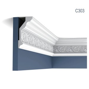 ORAC DECOR C303 LUXXUS Zierleiste, 10er Set, 20 m, weiße Stuckleiste für Paneele.