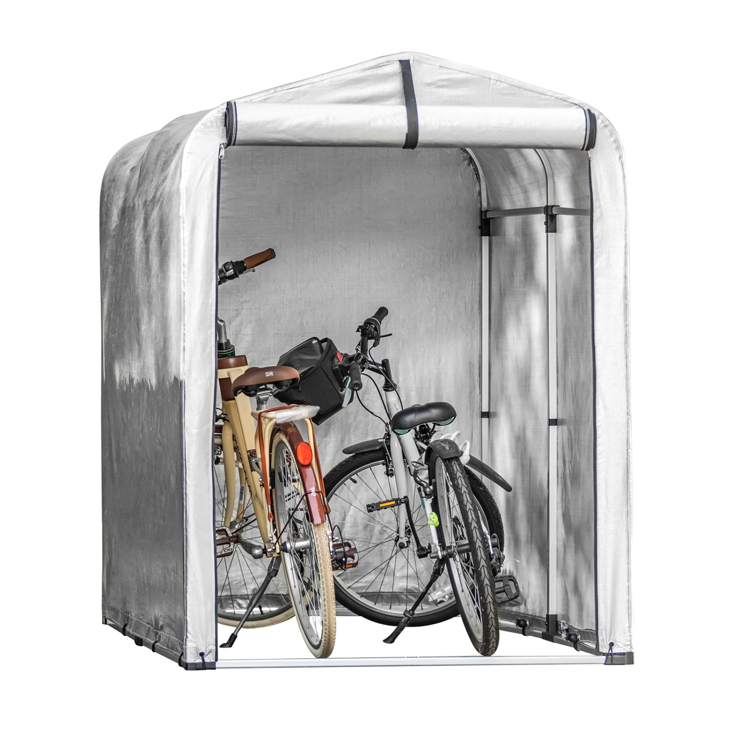 SoBuy Fahrradgarage Foliengerätehaus Gartenschuppen Pavillon Foliengarage K günstig online kaufen