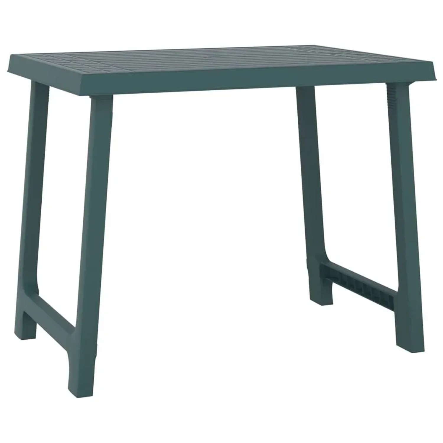 vidaXL Campingtisch Grün 79x56x64 cm PP Holzoptik 364736