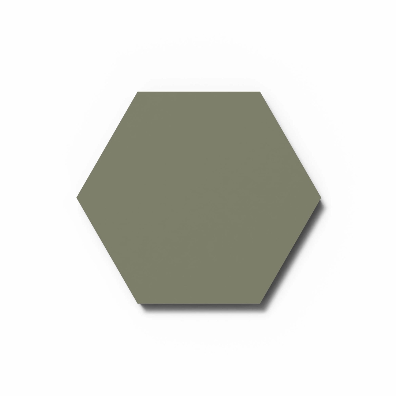 Designpaneel Hexagon Lino Olive Clear MDF Schwarz 25 cm x 25 cm 3 Stück