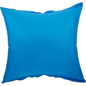 Blaues, aufblasbares Summer Fun Winter-Kissen/Pool-Kissen aus PVC, quadratisch.