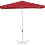 Suncomfort Marktschirm in Rot/Weinrot mit Handöffner. Sonnenschirm für Garten und Balkon.