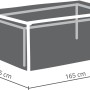 Garten-Schutzhülle für Tische bis 160 cm, 75x205x165 cm, zum Schutz vor Witterung und Schmutz.