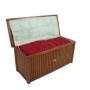 DELUKE Auflagenbox JOANA Natur Akazie Gartenbox Aufbewahrungsbox Kissenbox Gartentruhe Outdoor_5