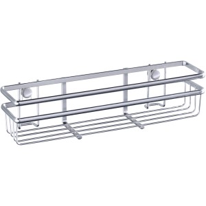 Wenko Gewürzregal Style, Chrom, 7x30x7cm, zur Wandmontage oder zum Kleben, Küchenregal.