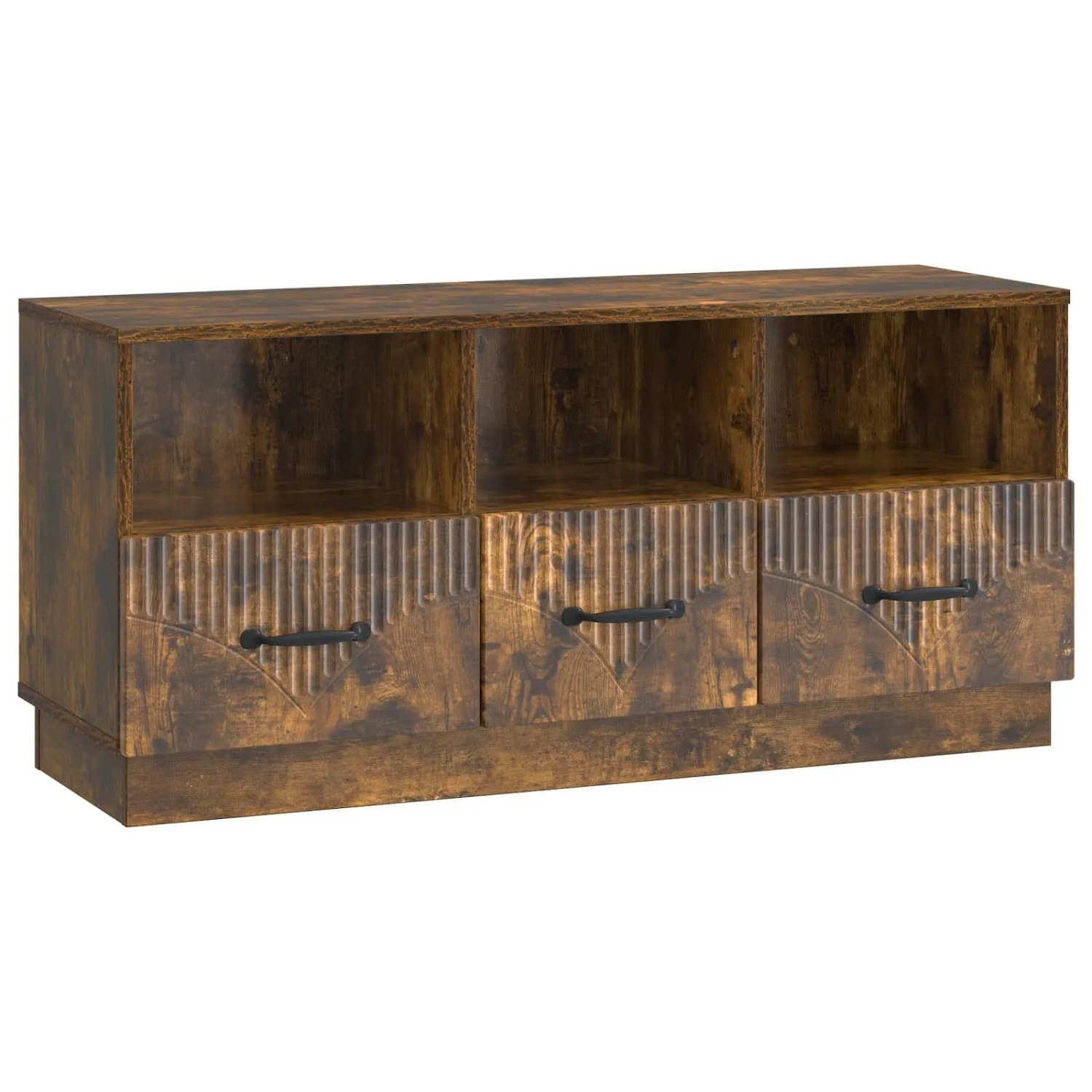 vidaXL TV-Schränk Geräucherte Eiche 102 x 34,5 x 47 cm Holzwerkstoff 895370