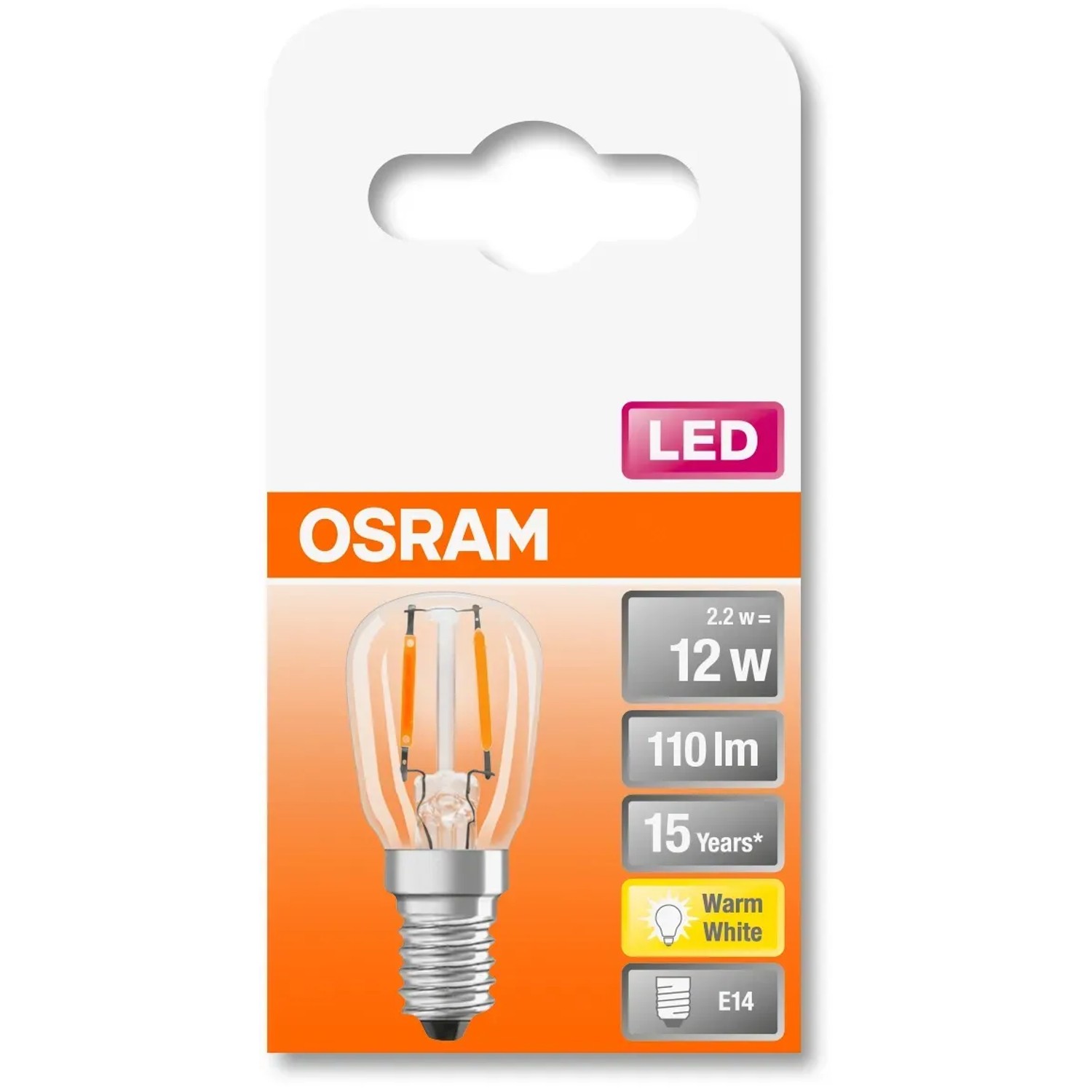 10 Ampoules OSRAM Classic B Claires E14 25W - Dimmable - Fabriqué En France
