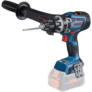 Bosch Professional GSR 18V-150 C Akku-Bohrschrauber mit Zusatzhandgriff und L-Boxx.