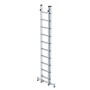 PROREGAL 2-teilige Sprossen-Mehrzweckleiter mit Traverse, 2x10 Sprossen, aus Aluminium.