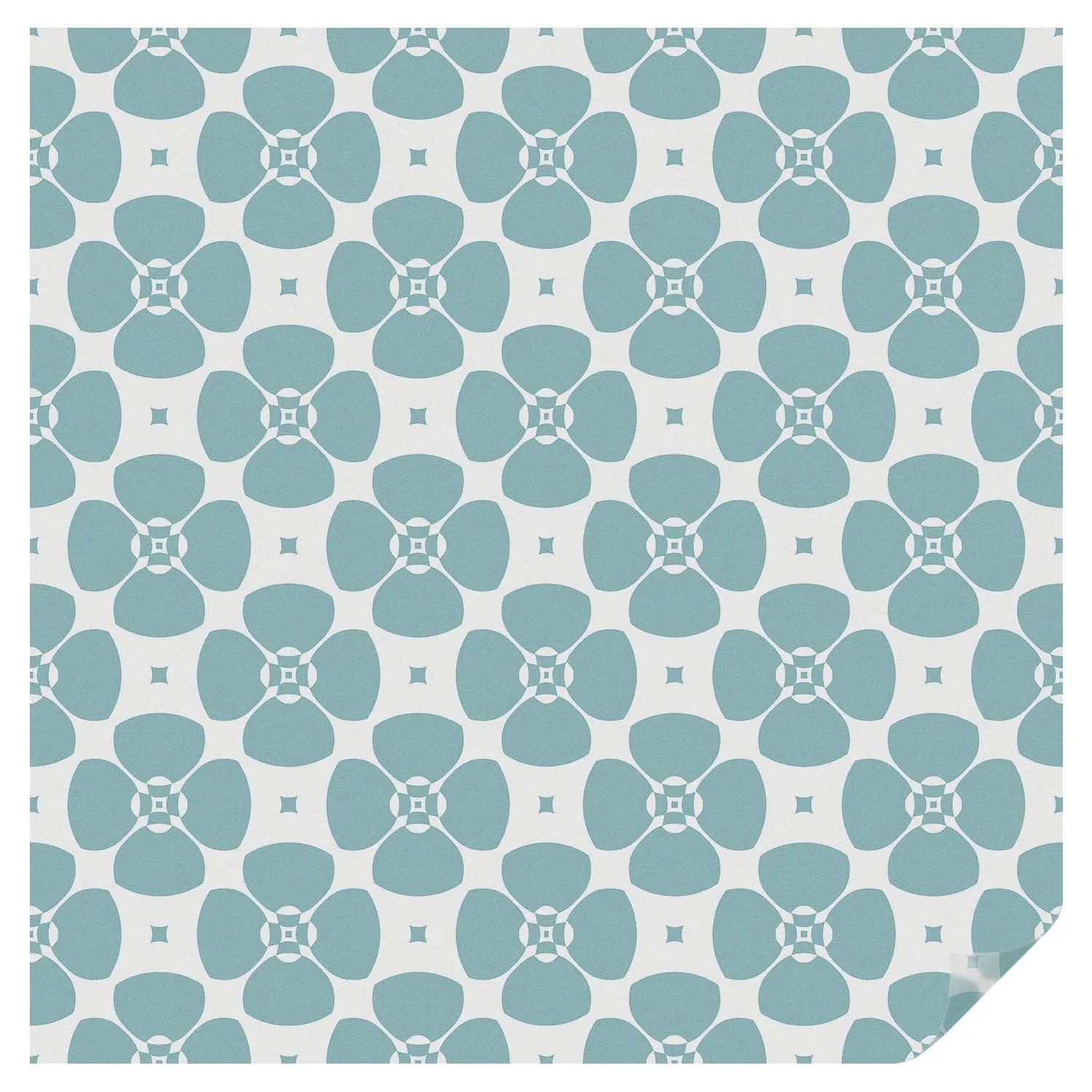 Tulup Buntglasfolie Blumensymmetrie Fensterfolie Buntglas 100x100 cm Weiß F günstig online kaufen